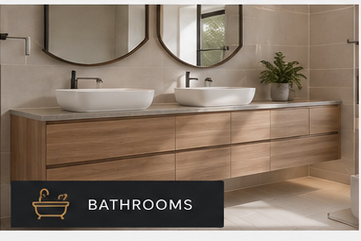 Custom bathroom vanity joinery